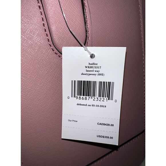 🔥🎁NWT! Kate Spade HADLEE Satchel Handbag Msrp$359.00 - Picture 6 of 7